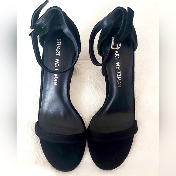 Stuart Weitzman Suede Slingbacks Sandals Size 38/7.5 - Picture 8 of 10